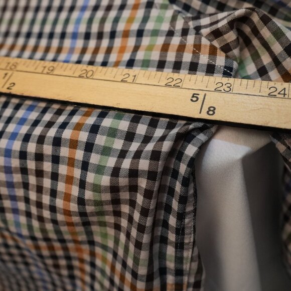 James Tattersall London XL Plaid Button Down Shirt 17–17.5 Multicolor Check - Picture 10 of 10